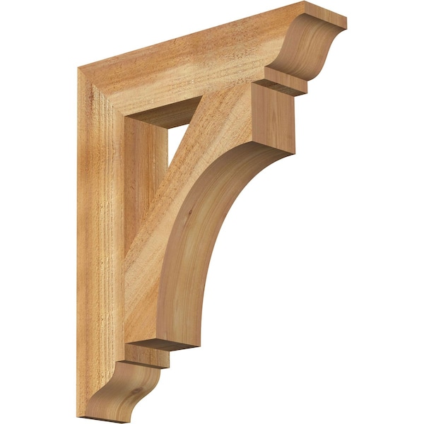 Ekena Millwork Westlake Traditional Rough Sawn Bracket, Western Red Cedar, 4"W x 18"D x 22"H BKT04X18X22WTL01RWR - main